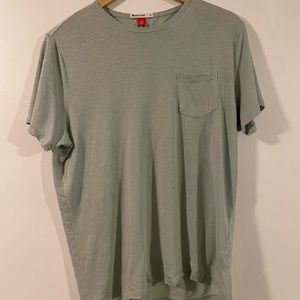 Hemp Cotton Pocket Tee in Smoke Green